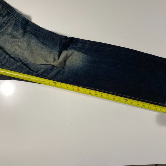 Vintage Edwin Xu Relaxed Fit Distressed Rust Wash Jeans men's size 36x31 - Picture 11 of 12